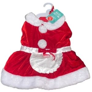 NWT Merry & Bright Collection Mrs. Claus Dog Costume Christmas Holiday Pet New